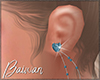 [Bw] Blue Heart Earrings