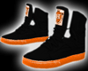 Black With Orange Kicks