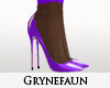 Purple Pra heels nylons