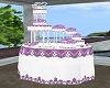 Purple Anim Wedding Cake