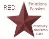 Hex Star - Red