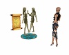 ANI GOLD GEMINI STATUE