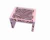 PINK BROWN END TABLE