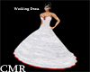 White Red Wedding Gown