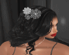 Flowers black hair