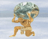 Atlas Earth Statue