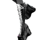 White Neon Platform Boot