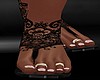 Lace Sandals Black