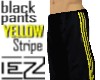 Black pants YELLOW strip