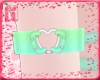 H| Heart Armband Green L