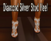 Diamond Silver Stud Heel