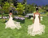 cream wedding gown