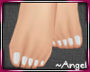 »A« Bare Feet White