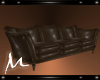 *M* Brown Leather Sofa 3