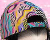 𝔁. 90s cap+hair blk