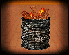 barrel animated flames