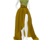 gold petal gown