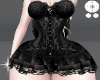 black satin dress