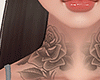 Rose Neck Tattoo