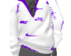 *N!KE Hoodie WH/Purple