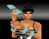 blue n wild clutch