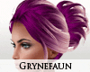 Short purple bun hair