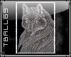 gray wolf Tall Stamp