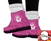 Pink Snowman Boots