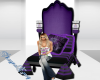 SE-Purple Black Chair