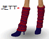 Purple Red Rave Boots