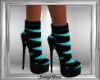 Teal Strap Boots