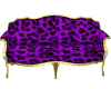 Purple Animal Print Sofa