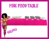 PINK FOOD TABLE