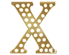 Gold Letter X
