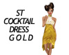 ST COCKTAIL GOLD  DRESS
