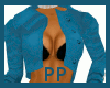 [PP] Blue Leather Jacket