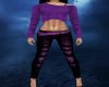 AV Black Purple Jeans
