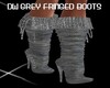 DW GREY FRINGED BOOTS