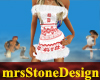 *MS* Nordic dress wh/r