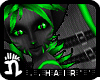 (n)Dark Neko Hair Green