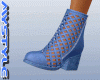 梅 blue boots