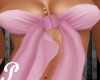 Pink bow tube top