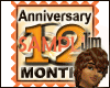 Anniversary- 12 Mo Stamp