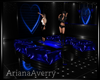 Blue Heart Dance Table
