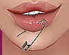SILVER SAFETY PIN lips