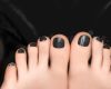 Black Nail Pedicure