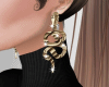 Snake Gold Earring