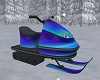 Blue Snowmobile