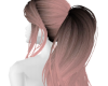 ombre pink ponytail