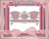 isabella pink settee
